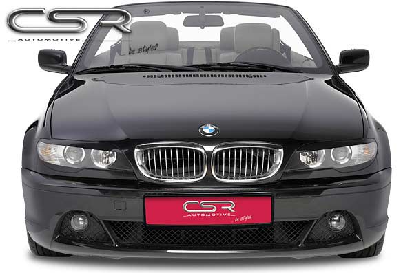 Paupières de phares avants (la paire) pour BMW Série 3 E46 coupé cabriolet (3/2003-2007) - Fabriqué en ABS (à peindre)