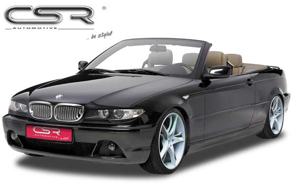 Paupières de phares avants (la paire) pour BMW Série 3 E46 coupé cabriolet (3/2003-2007) - Fabriqué en ABS (à peindre)