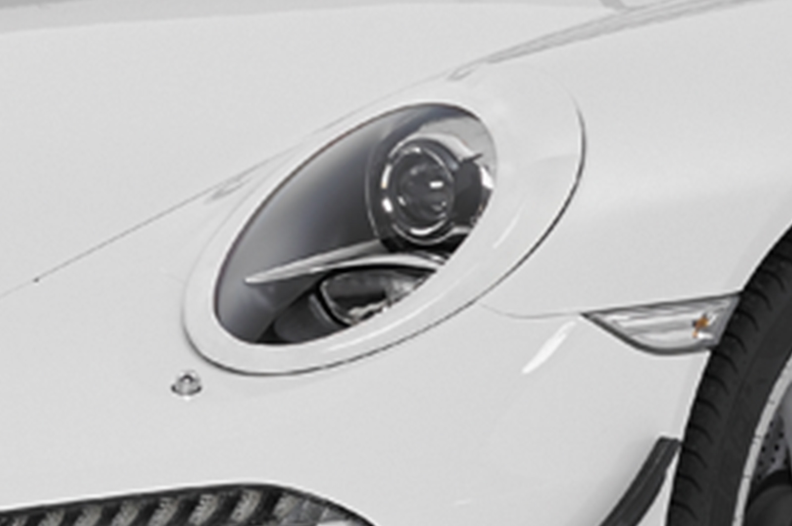 Paupières de phares avants (la paire) pour Porsche 911 / 991 coupé / cabriolet (depuis 9/2011) - Fabriqué en ABS (à peindre)