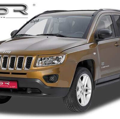 Paupières de phares avants (la paire) pour Jeep Compass toutes carrosseries (depuis 2011) - Fabriqué en ABS (à peindre)
