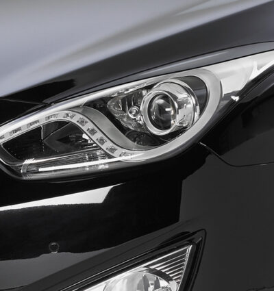 Paupières de phares avants (la paire) pour Hyundai I40 toutes carrosseries (préfacelift) (2011-05/2015) - Fabriqué en ABS (à peindre)