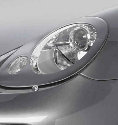 Paupières de phares avants (la paire) pour Porsche Boxster 987 / Cayman toutes carrosseries (2004-2009) - Fabriqué en ABS (à peindre)