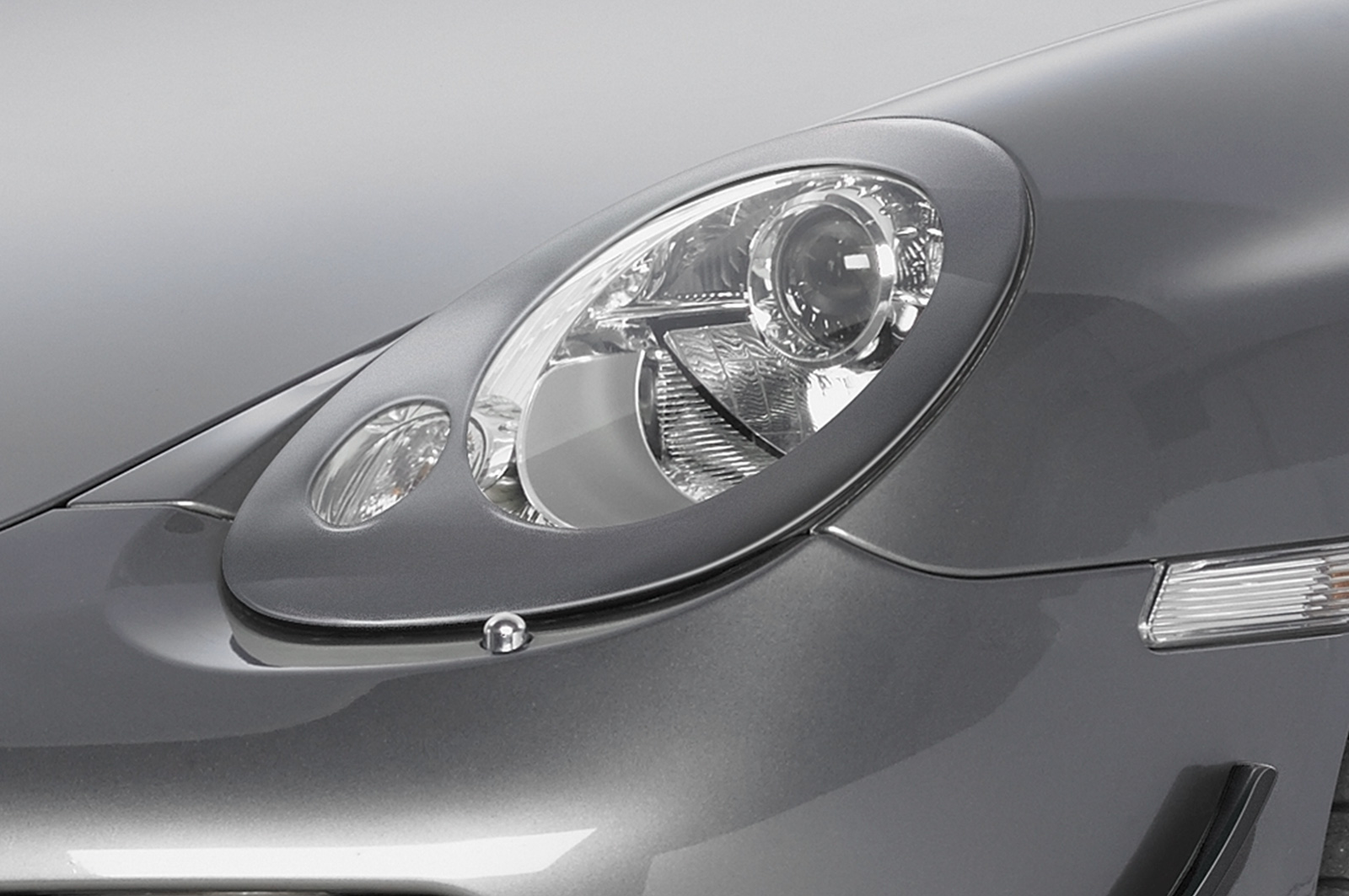 Paupières de phares avants (la paire) pour Porsche Boxster 987 / Cayman toutes carrosseries (2004-2009) - Fabriqué en ABS (à peindre)