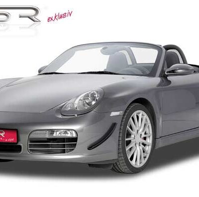 Paupières de phares avants (la paire) pour Porsche Boxster 987 / Cayman toutes carrosseries (2004-2009) - Fabriqué en ABS (à peindre)