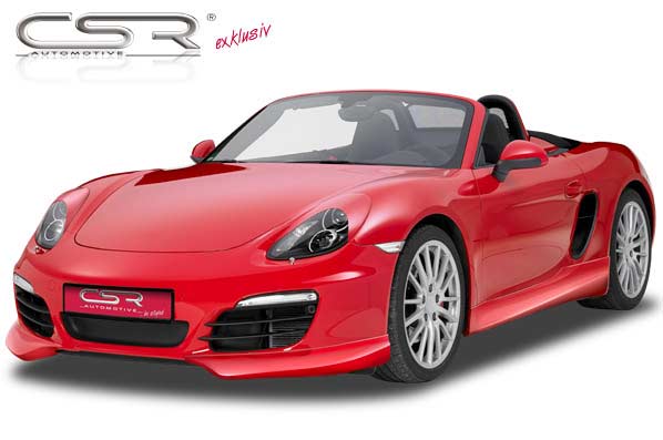 Paupières de phares avants (la paire) pour Porsche Boxster / Cayman 981 toutes carrosseries (depuis 2012) - Fabriqué en ABS (à peindre)