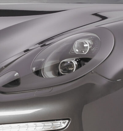 Paupières de phares avants (la paire) pour Porsche Panamera toutes carrosseries (07/2013-2016) - Fabriqué en ABS (à peindre)