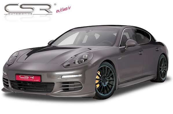 Paupières de phares avants (la paire) pour Porsche Panamera toutes carrosseries (07/2013-2016) - Fabriqué en ABS (à peindre)