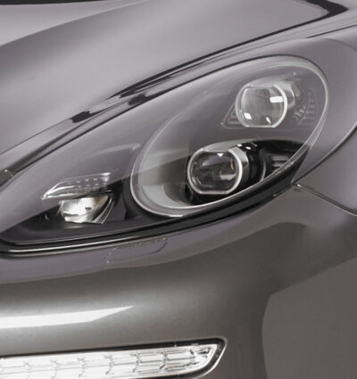 Paupières de phares avants (la paire) pour Porsche Panamera toutes carrosseries (07/2013-2016) - Fabriqué en ABS (à peindre)
