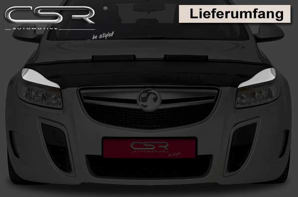Paupières de phares avants (la paire) pour Opel Insignia A toutes carrosseries / sauf facelift (2008-6/2013) - Fabriqué en ABS (à peindre)