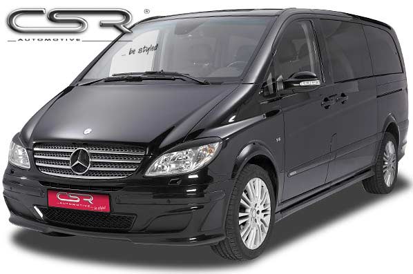 Paupières de phares avants (la paire) pour Mercedes Benz Viano / Vito W639 V639 toutes carrosseries (2003-11/2010) - Fabriqué en ABS (à peindre)
