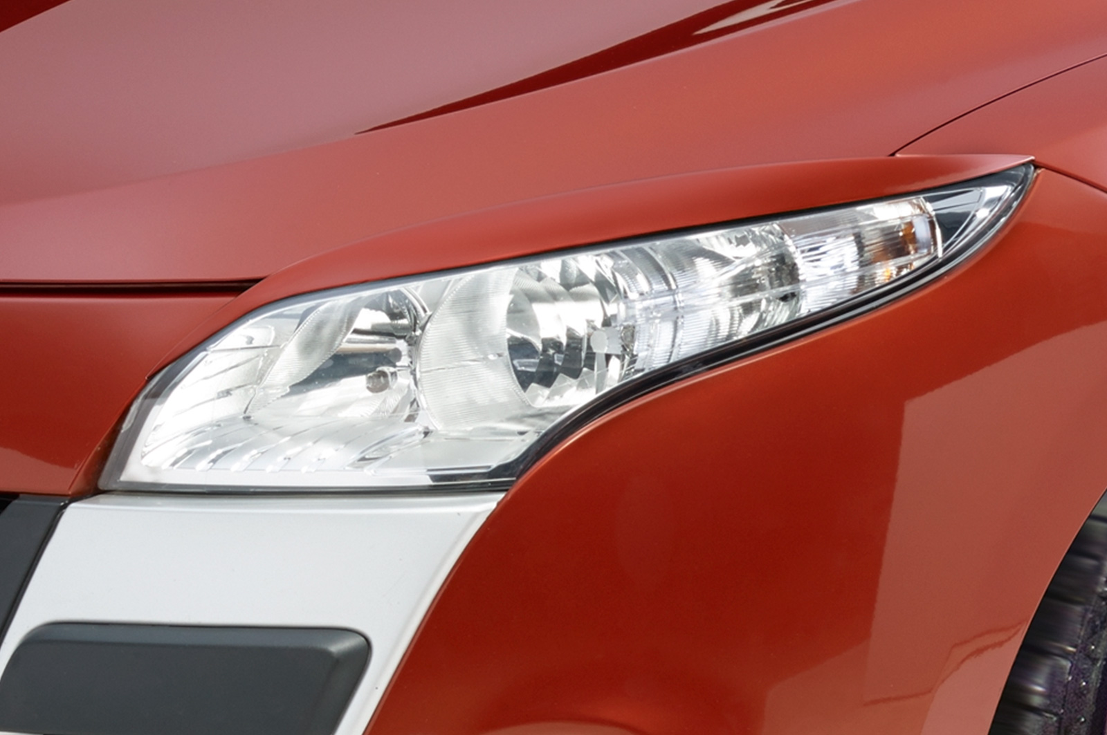 Paupières de phares avants (la paire) pour Renault Megane toutes carrosseries (2008-1/2014) - Fabriqué en ABS (à peindre)