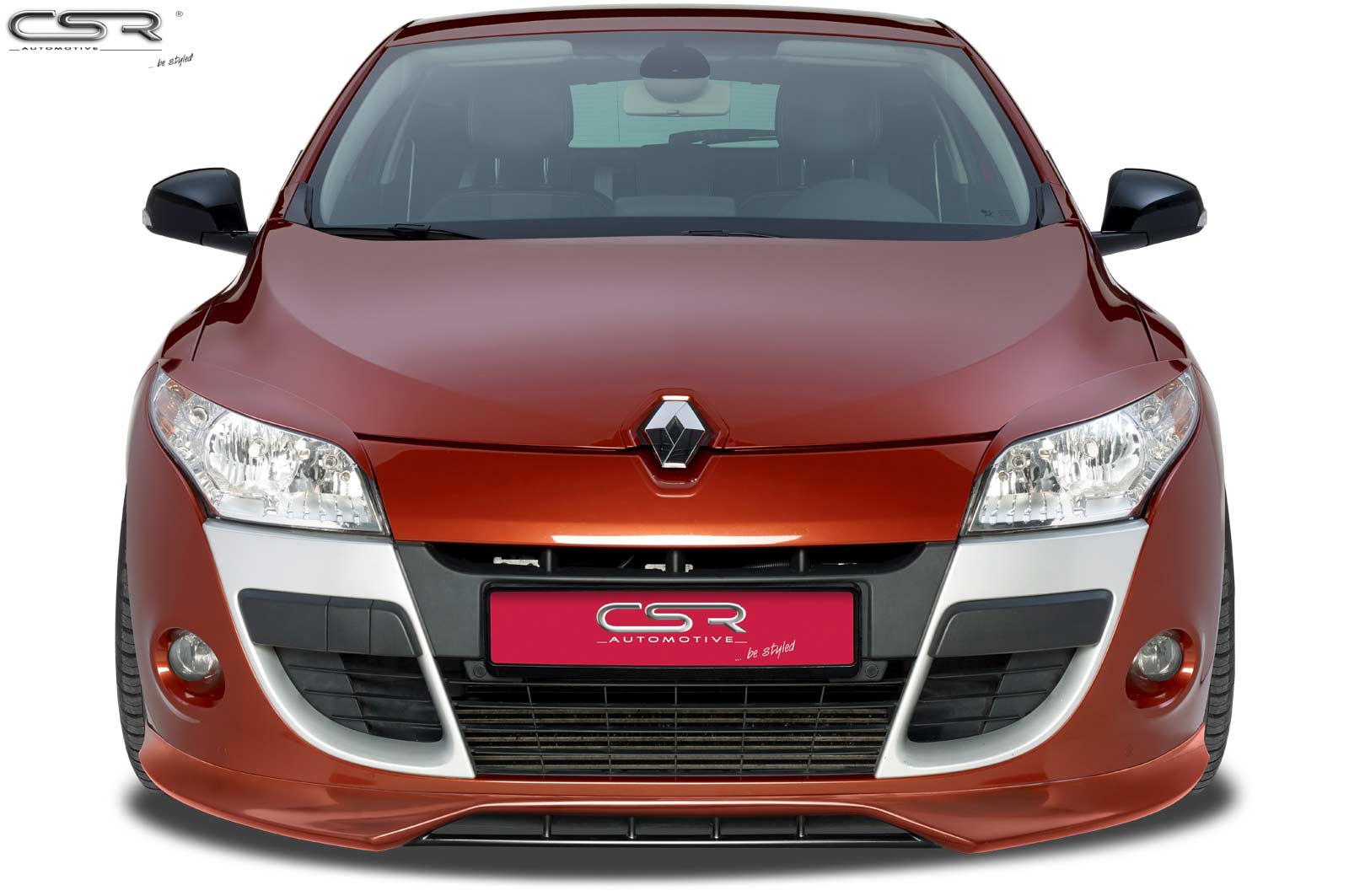 Paupières de phares avants (la paire) pour Renault Megane toutes carrosseries (2008-1/2014) - Fabriqué en ABS (à peindre)
