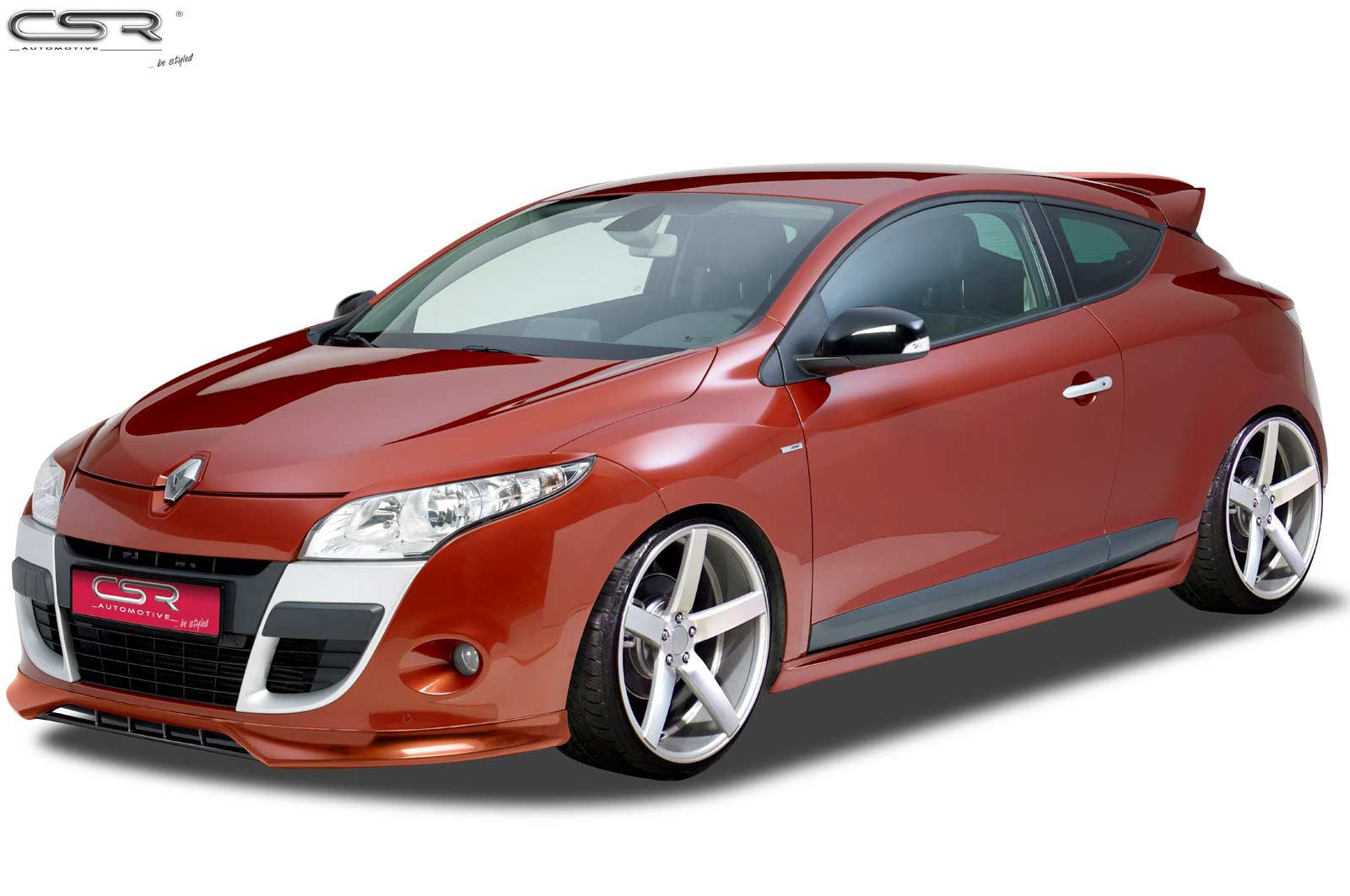 Paupières de phares avants (la paire) pour Renault Megane toutes carrosseries (2008-1/2014) - Fabriqué en ABS (à peindre)