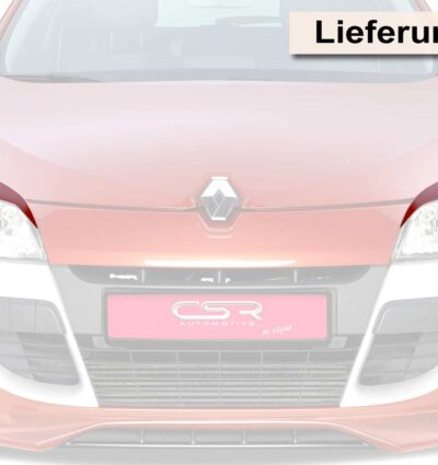Paupières de phares avants (la paire) pour Renault Megane toutes carrosseries (2008-1/2014) - Fabriqué en ABS (à peindre)