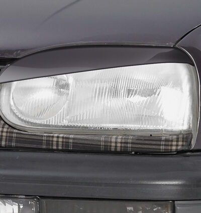 Paupières de phares avants (la paire) pour VW Golf 3 toutes carrosseries (1991-1997) - Fabriqué en ABS (à peindre)