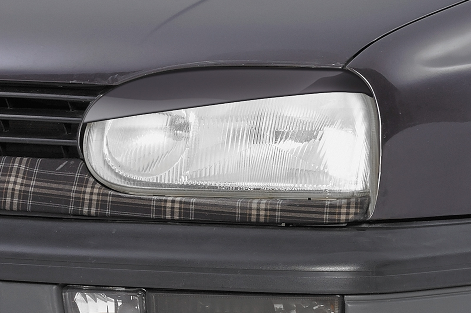 Paupières de phares avants (la paire) pour VW Golf 3 toutes carrosseries (1991-1997) - Fabriqué en ABS (à peindre)