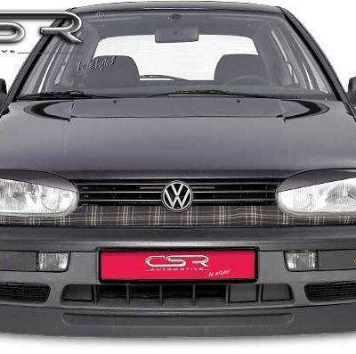 Paupières de phares avants (la paire) pour VW Golf 3 toutes carrosseries (1991-1997) - Fabriqué en ABS (à peindre)