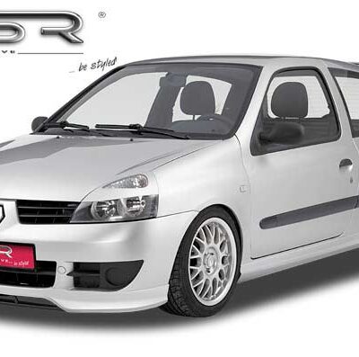 Paupières de phares avants (la paire) pour Renault Clio 2 / B toutes carrosseries (6/2001-2012) - Fabriqué en ABS (à peindre)