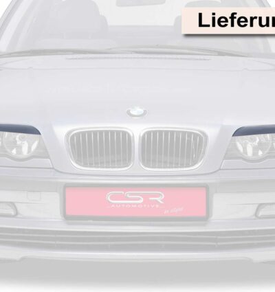 Paupières de phares avants (la paire) pour BMW Série 3 E46   coupé / cabriolet (04/1999-02/2003) - Fabriqué en ABS (à peindre)