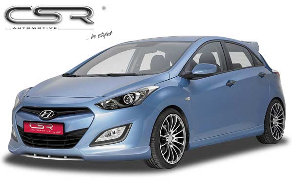 Paupières de phares avants (la paire) pour Hyundai I30 toutes carrosseries (10/2011-01/2017) - Fabriqué en ABS (à peindre)