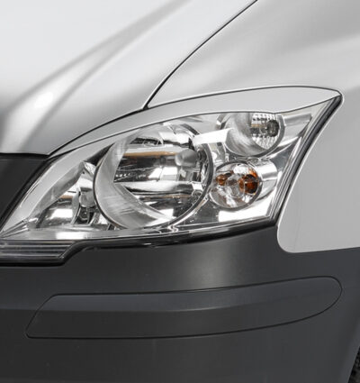 Paupières de phares avants (la paire) pour Mercedes Benz Viano / Vito W639 V639 toutes carrosseries (10/2010-2014) - Fabriqué en ABS (à peindre)