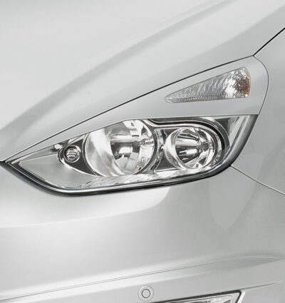 Paupières de phares avants (la paire) pour Ford S-MAX toutes carrosseries (05/2006-08/2015) - Fabriqué en ABS (à peindre)