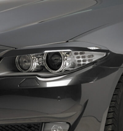 Paupières de phares avants (la paire) pour BMW Série 5 F10 toutes carrosseries (1/2010-7/2013) - Fabriqué en ABS (à peindre)