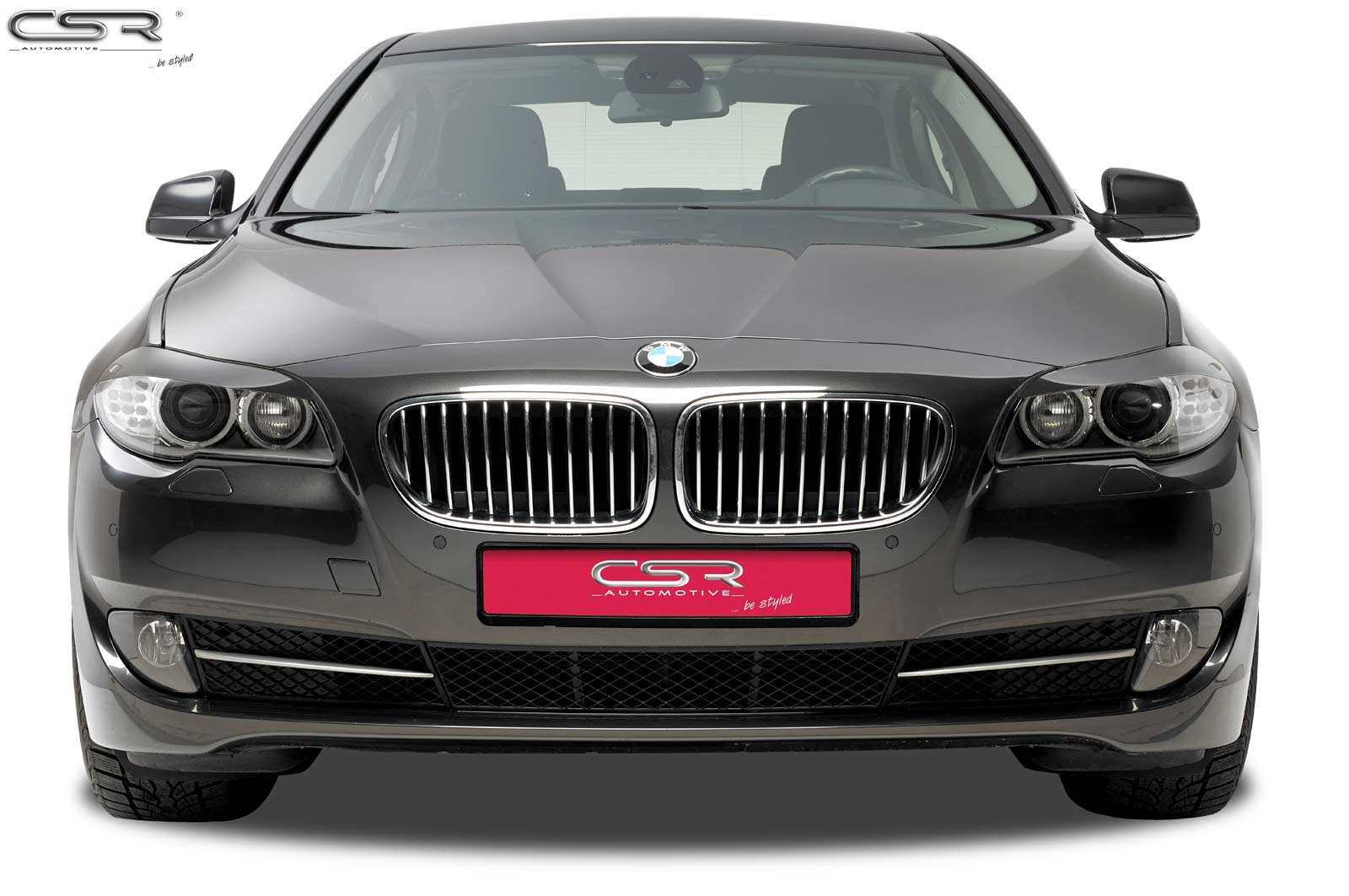 Paupières de phares avants (la paire) pour BMW Série 5 F10 toutes carrosseries (1/2010-7/2013) - Fabriqué en ABS (à peindre)