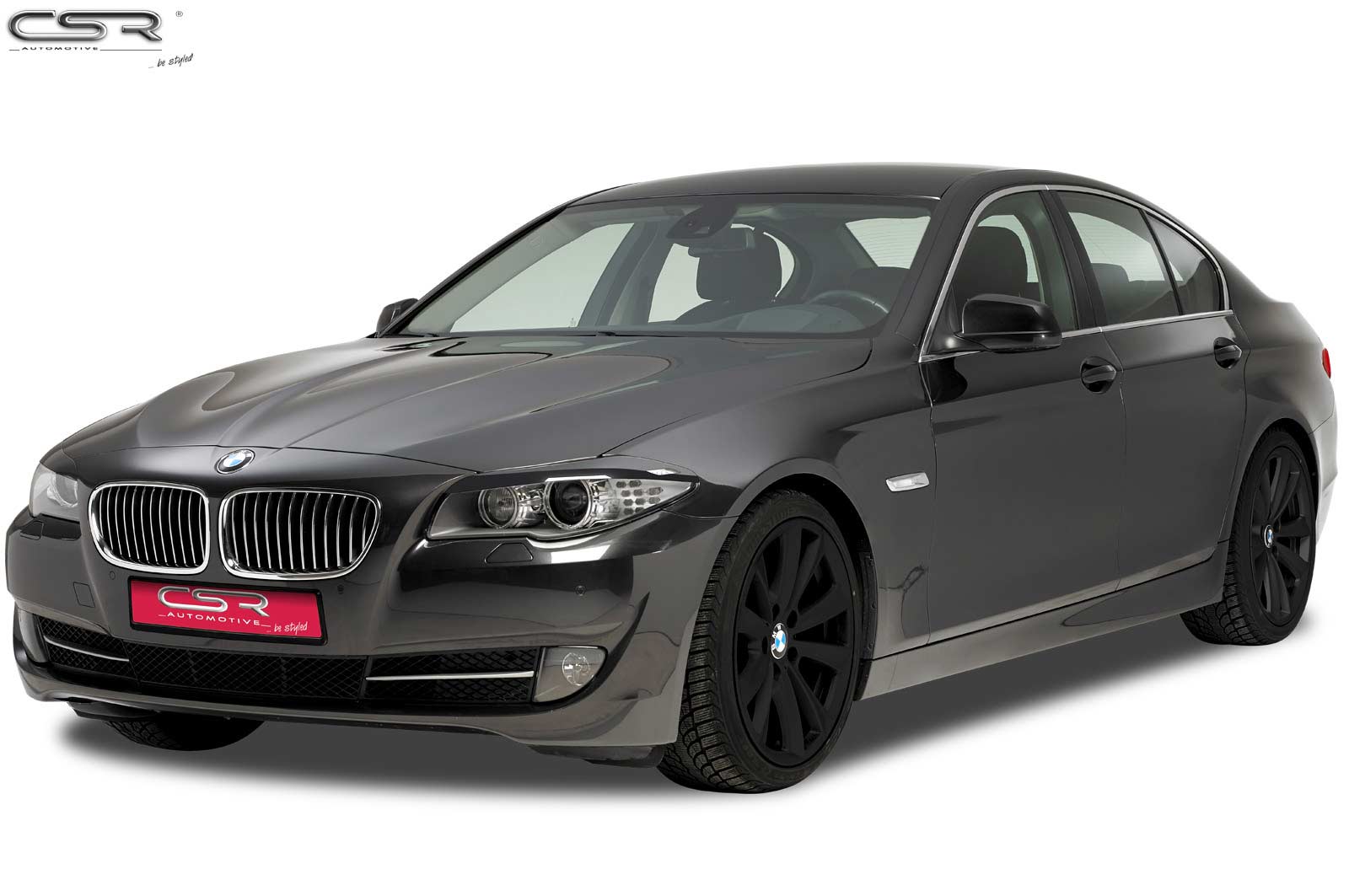 Paupières de phares avants (la paire) pour BMW Série 5 F10 toutes carrosseries (1/2010-7/2013) - Fabriqué en ABS (à peindre)
