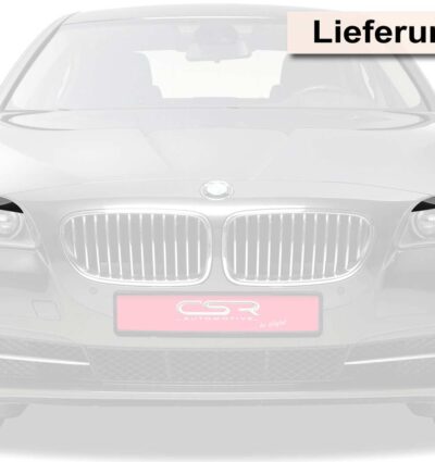 Paupières de phares avants (la paire) pour BMW Série 5 F10 toutes carrosseries (1/2010-7/2013) - Fabriqué en ABS (à peindre)