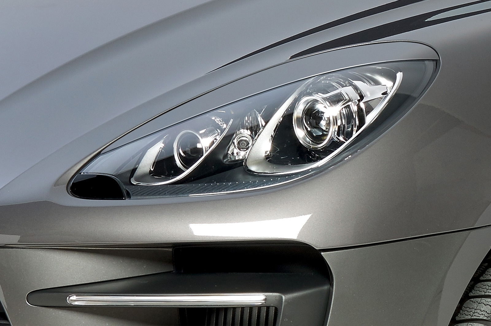 Paupières de phares avants (la paire) pour Porsche Macan toutes carrosseries (depuis 2014) - Fabriqué en ABS (à peindre)