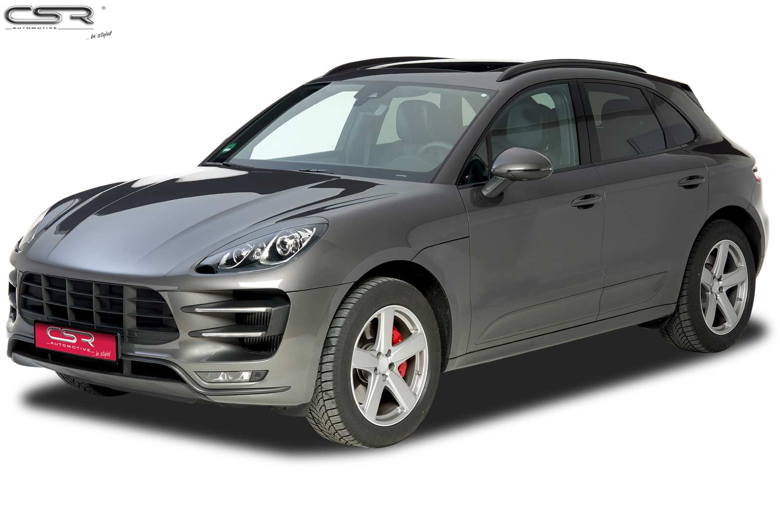 Paupières de phares avants (la paire) pour Porsche Macan toutes carrosseries (depuis 2014) - Fabriqué en ABS (à peindre)