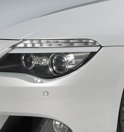 Paupières de phares avants (la paire) pour BMW Série 6 E63 E64 toutes carrosseries (2003-2010) - Fabriqué en ABS (à peindre)