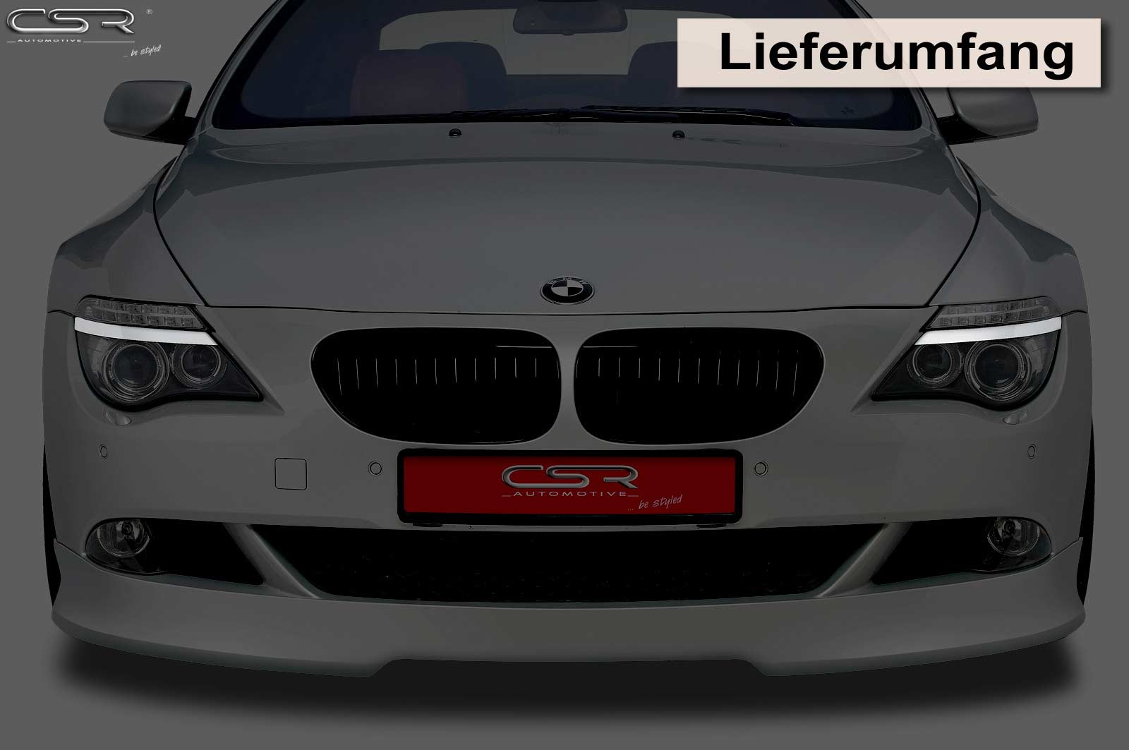 Paupières de phares avants (la paire) pour BMW Série 6 E63 E64 toutes carrosseries (2003-2010) - Fabriqué en ABS (à peindre)
