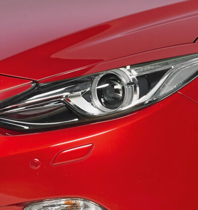 Paupières de phares avants (la paire) pour Mazda 3 Typ BM toutes carrosseries (09/2013-02/2017) - Fabriqué en ABS (à peindre)