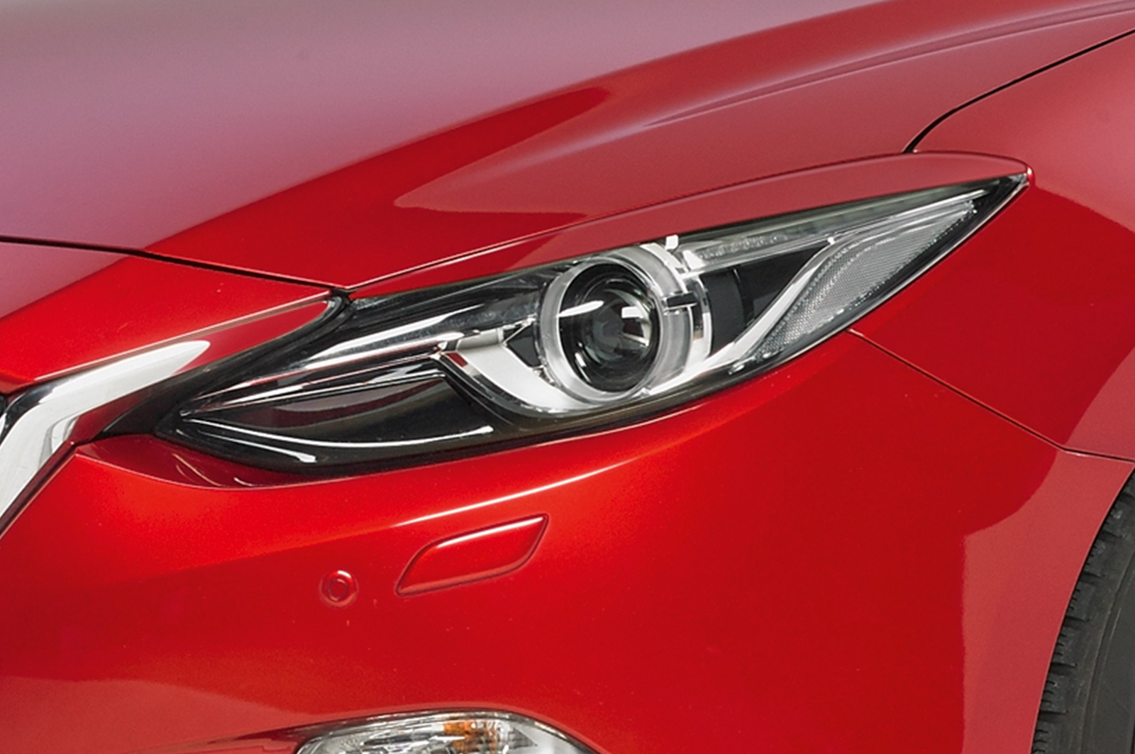 Paupières de phares avants (la paire) pour Mazda 3 Typ BM toutes carrosseries (09/2013-02/2017) - Fabriqué en ABS (à peindre)