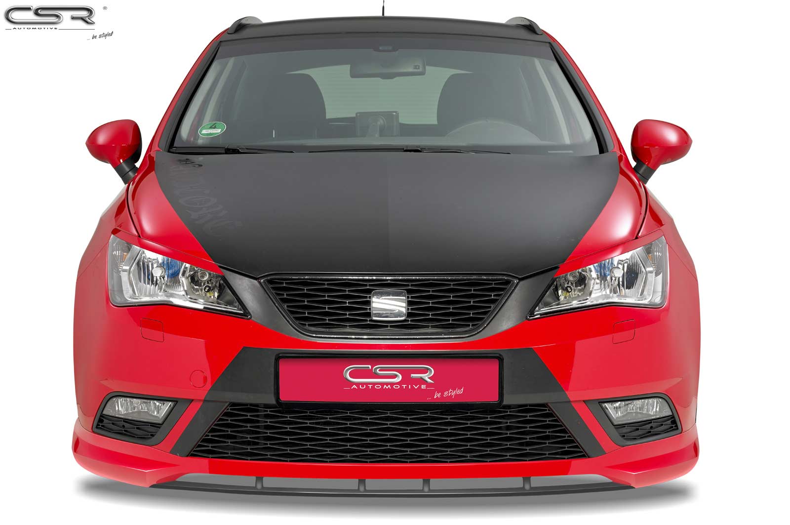 Paupières de phares avants (la paire) pour Seat Ibiza 6J toutes carrosseries (4/2012-2015) - Fabriqué en ABS (à peindre)