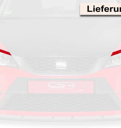 Paupières de phares avants (la paire) pour Seat Ibiza 6J toutes carrosseries (4/2012-2015) - Fabriqué en ABS (à peindre)