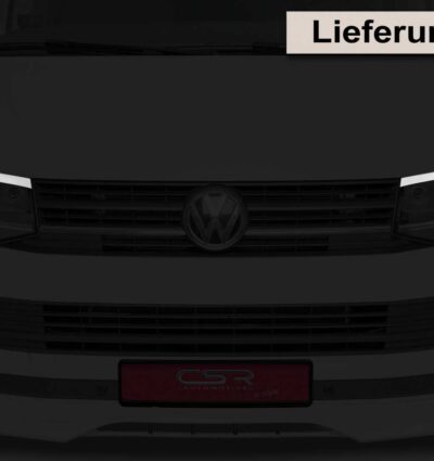 Paupières de phares avants (la paire) pour VW T6 Bus toutes carrosseries (depuis 2015) - Fabriqué en ABS (à peindre)