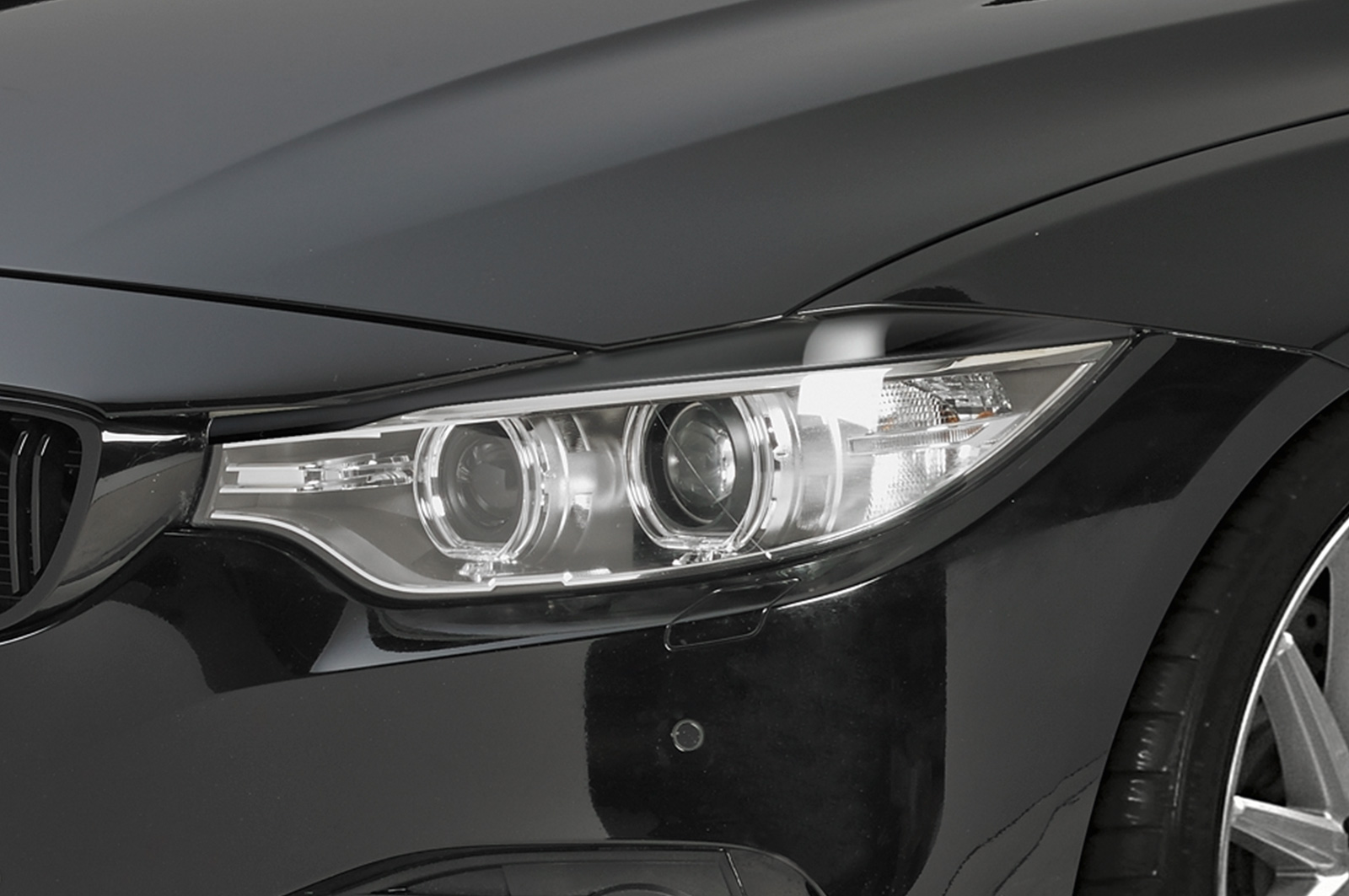 Paupières de phares avants (la paire) pour BMW Série 4 F32 / F33 / F36 coupé / cabriolet / Gran coupé (depuis 10/2013) - Fabriqué en ABS (à peindre)