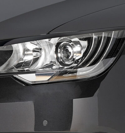 Paupières de phares avants (la paire) pour Skoda Superb II 3T toutes carrosseries (6/2013-2015) - Fabriqué en ABS (à peindre)