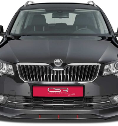 Paupières de phares avants (la paire) pour Skoda Superb II 3T toutes carrosseries (6/2013-2015) - Fabriqué en ABS (à peindre)