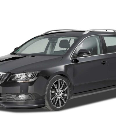 Paupières de phares avants (la paire) pour Skoda Superb II 3T toutes carrosseries (6/2013-2015) - Fabriqué en ABS (à peindre)