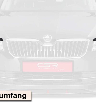 Paupières de phares avants (la paire) pour Skoda Superb II 3T toutes carrosseries (6/2013-2015) - Fabriqué en ABS (à peindre)