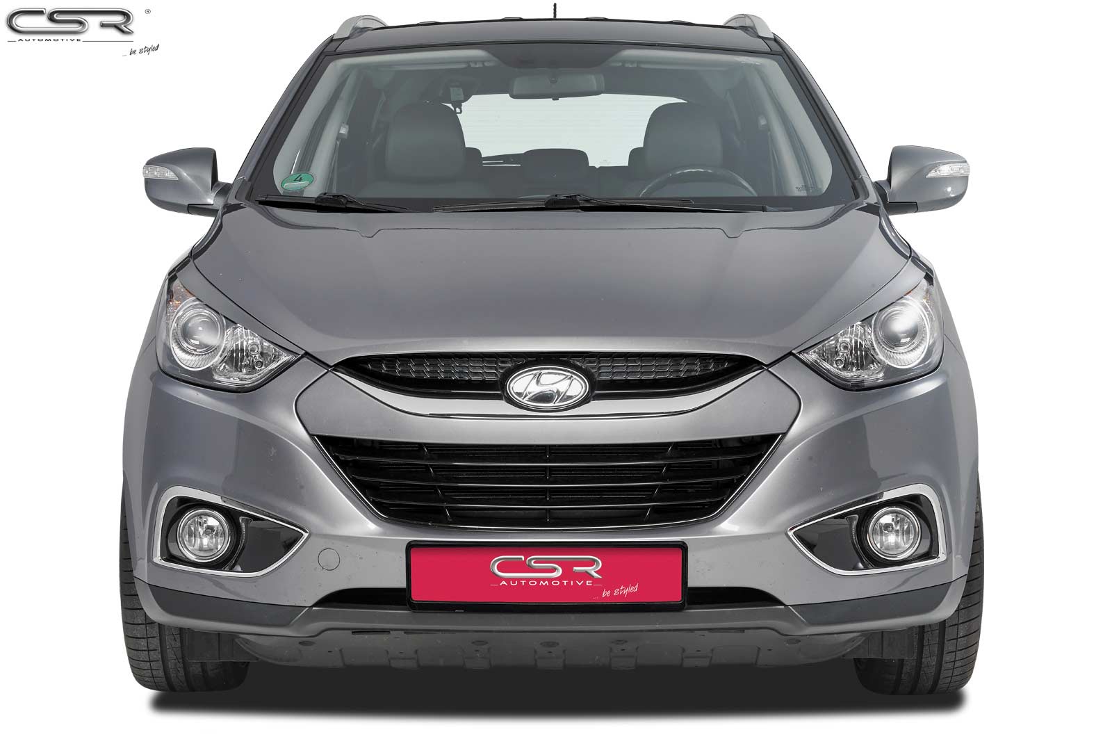 Paupières de phares avants (la paire) pour Hyundai IX35 toutes carrosseries (2009-7/2015) - Fabriqué en ABS (à peindre)