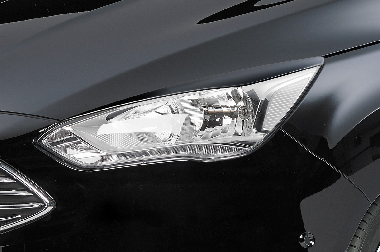 Paupières de phares avants (la paire) pour Ford C-Max / Grand C-Max toutes carrosseries (depuis 4/2015) - Fabriqué en ABS (à peindre)