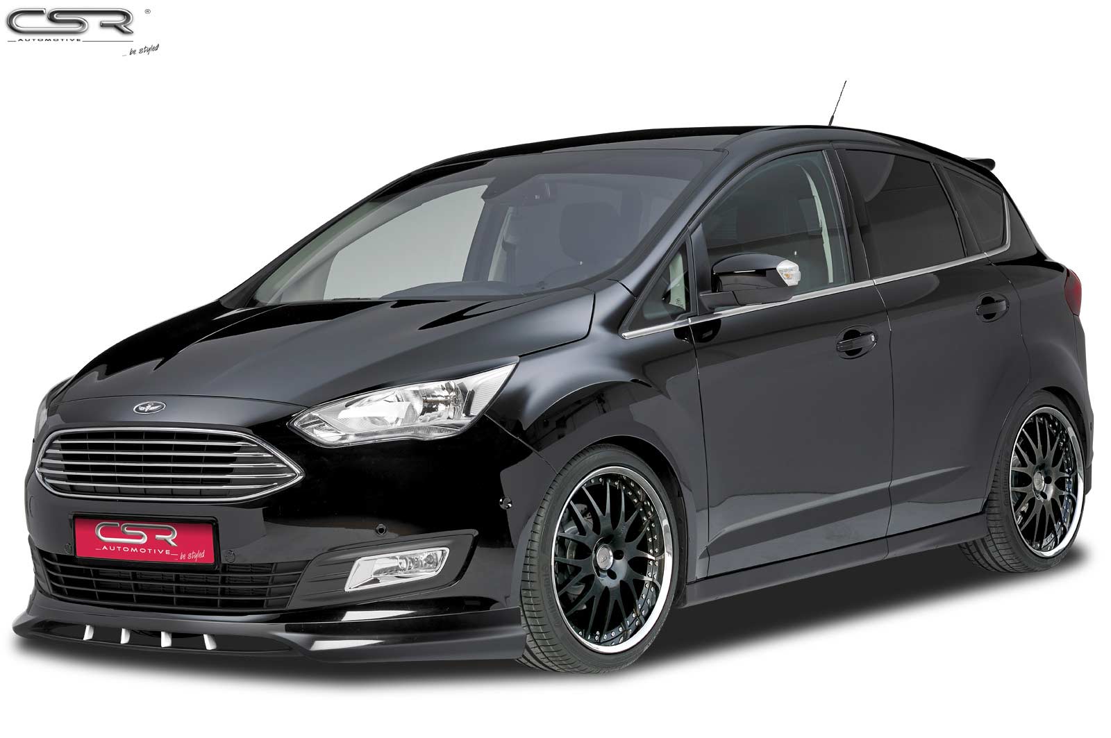Paupières de phares avants (la paire) pour Ford C-Max / Grand C-Max toutes carrosseries (depuis 4/2015) - Fabriqué en ABS (à peindre)