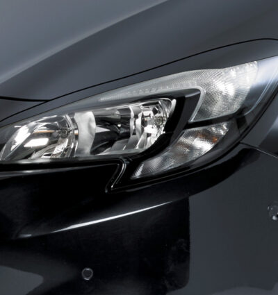 Paupières de phares avants (la paire) pour Opel Corsa E toutes carrosseries (depuis 11/2014) - Fabriqué en ABS (à peindre)