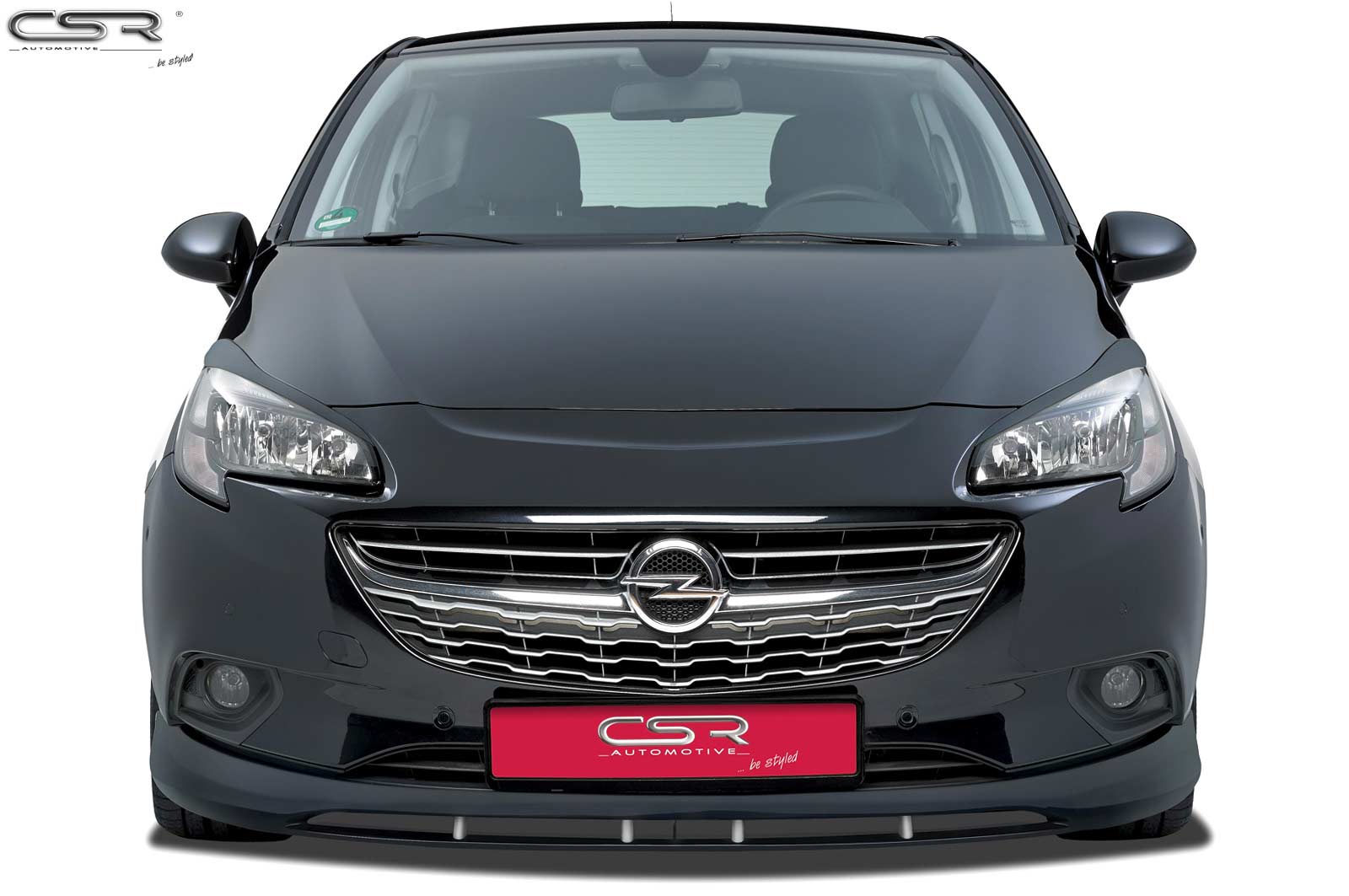 Paupières de phares avants (la paire) pour Opel Corsa E toutes carrosseries (depuis 11/2014) - Fabriqué en ABS (à peindre)