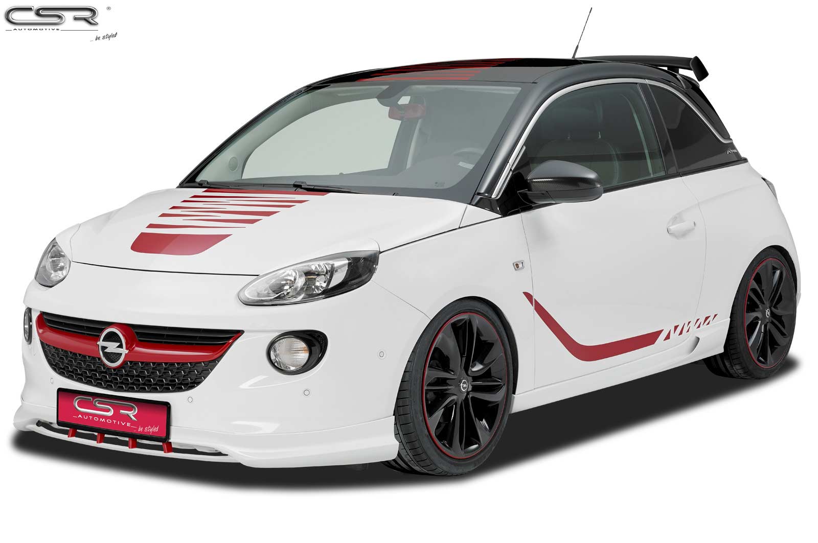 Paupières de phares avants (la paire) pour Opel Adam toutes carrosseries (depuis 2012) - Fabriqué en ABS (à peindre)